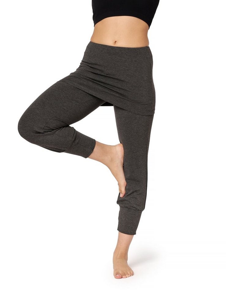 Bellivalini Leggings Yoga Leggings Damen Yogahose mit Rock 3/4 BLV50-276 (1-tlg) mit Rock von Bellivalini