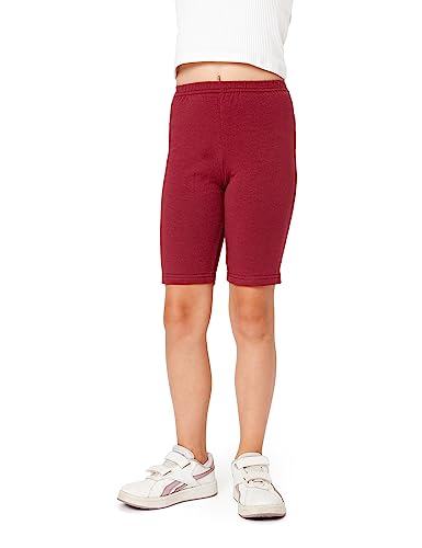 Bellivalini Mädchen Kurze Leggings aus Baumwolle BLV50-281 (Weinrot, 134) von Bellivalini