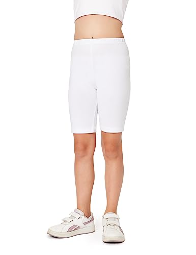 Bellivalini Mädchen Kurze Leggings aus Baumwolle BLV50-281 (Weiß, 122) von Bellivalini