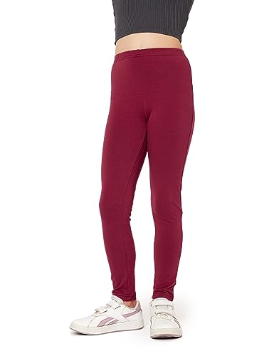 Bellivalini Mädchen Lange Leggings aus Baumwolle BLV50-279 (Weinrot, 122) von Bellivalini