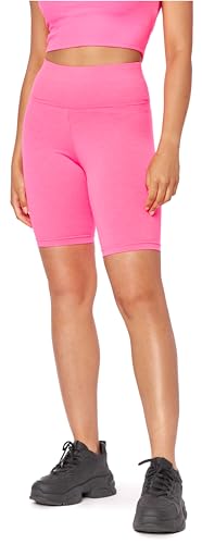 Bellivalini Neon Leggings Damen High Waist Kurz, Gym Damen Leggings, Knallige Hosen ideal als Festival Outfit oder Teil von einem 80er Jahre Outfit BLV50-299 (Rosa, XL) von Bellivalini