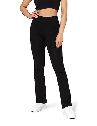 Bellivalini Yogahose für Damen Hose Damen Sommer Freizeithose Trainingshose Weite Hose Jogginghose mit Zwei Taschen BLV50-282 (Schwarz, M) von Bellivalini