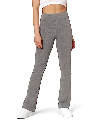 Bellivalini Yogahose für Damen dünne Jogginghose Weite Stoffhose Flare aus Viskose (Medium Melange, L) von Bellivalini