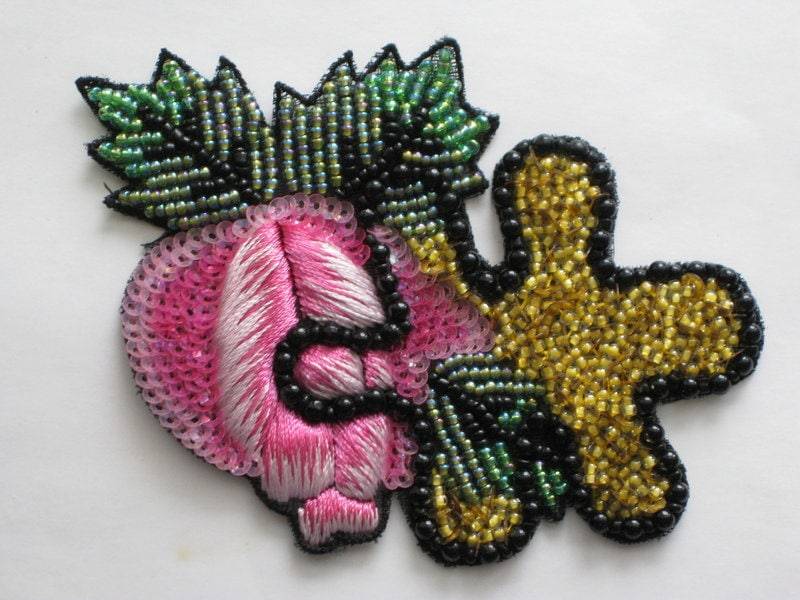 Rosenblüte-Applikation Rosenblüte-Applikation von BellminaShop