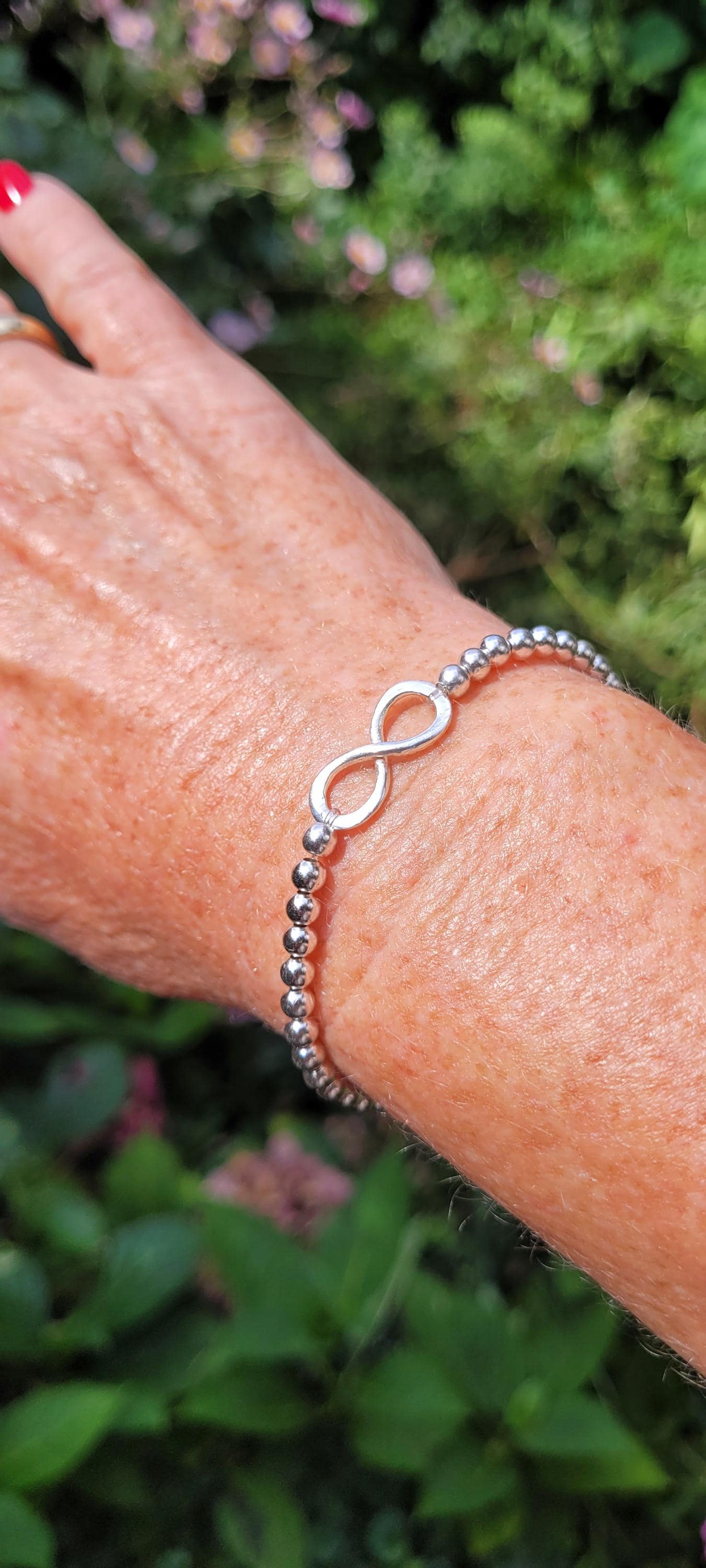 Kugelarmband Infinity 925 Silber von Belloarmband
