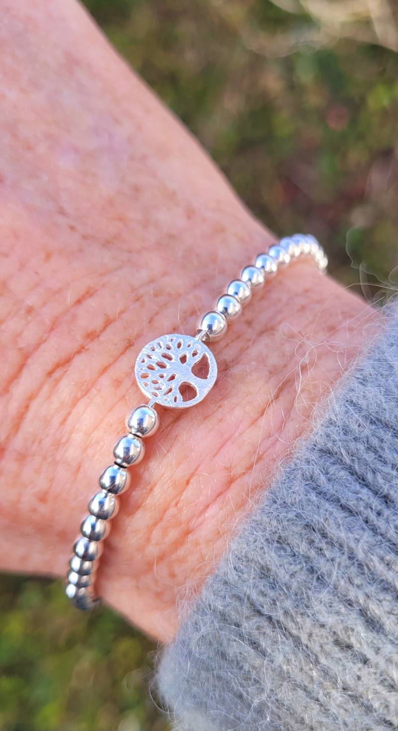 Kugelarmband Mit Baum Des Lebens 925 Silber von Belloarmband
