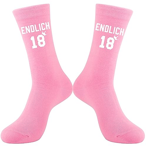 Belloxis 18. Geburtstag Mädchen Socken Damen 39-42 Geschenke zum 18 Geburtstag Mädchen 18 Geburtstag Geschenk Coole Geschenkideen 18 Geburtstag Kuschelsocken von Belloxis