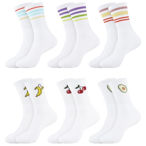 Belloxis 6 Paar Tennissocken Damen 39-42 Sportsocken Damen 39-42 Weiße Socken Damen Herren Tennissocken Herren 39-42 Sportsocken Herren 39-42 Sportsocken Weiß von Belloxis