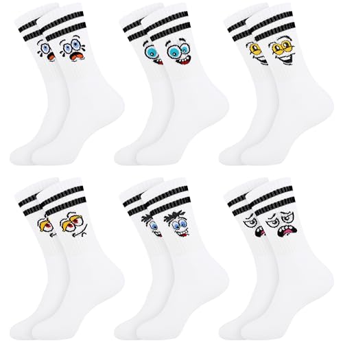 Belloxis 6 Paar Tennissocken Damen 39-42 Sportsocken Damen 39-42 Weiße Socken Damen Herren Tennissocken Herren 39-42 Sportsocken Weiß von Belloxis