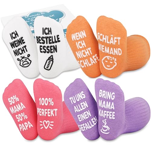 Belloxis Baby Geschenk für Mädchen - Socken 0-12 Monate - Neugeborenen Geschenke zur Geburt - Babygeschenke für Werdende Mutter - Baby Born Zubehör von Belloxis