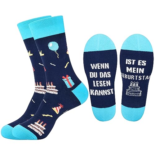 Belloxis Geburtstagsgeschenk für Männer Socken Herren 43-46 Kuschelsocken Geschenke für Männer Geburtstag Papa Geschenk Geburtstag Geschenk Mann Geburtstag Geburtstagsgeschenk für Freund Bruder von Belloxis