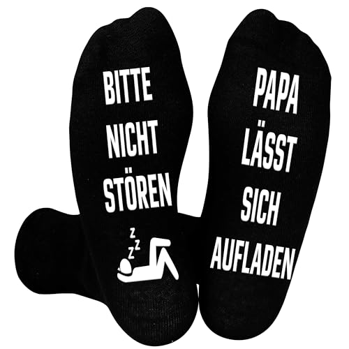 Belloxis Geschenke für Papa Socken Herren 43-46 Papa Geschenk Geburtstag Geschenkideen für Papa Bester Papa Geschenke Geschenke für Papa von Tochter Geburtstagsgeschenk für Papa Socken mit Spruch von Belloxis