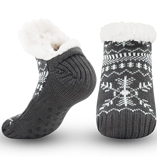 Belloxis Hüttensocken Haussocken Herren Thermosocken Wintersocken Warme Dicke Socken Wärmesocken von Belloxis