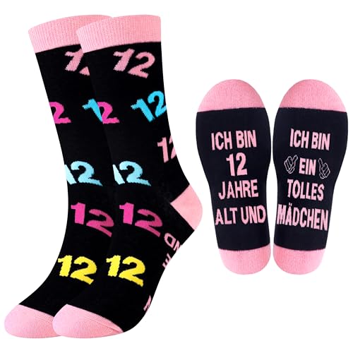 Belloxis Mädchen Geschenke 12 Jahre Geschenke für 12 Jährige Mädchen 12 Geburtstag Mädchen Baumwolle Socken Belloxis Mädchen Geschenke 12 Jahre Geschenke für 12 Jährige Mädchen 12 Geburtstag Mädchen Baumwolle Socken von Belloxis