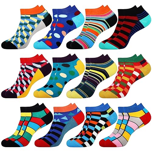 Belloxis Sneaker Socken Herren 43-46 Kurze Socken Herren 43-46 Bunte Socken Sportsocken Ausgefallene Socken Kuschelsocken Baumwollsocken Geschenke für Manner Geburtstag von Belloxis