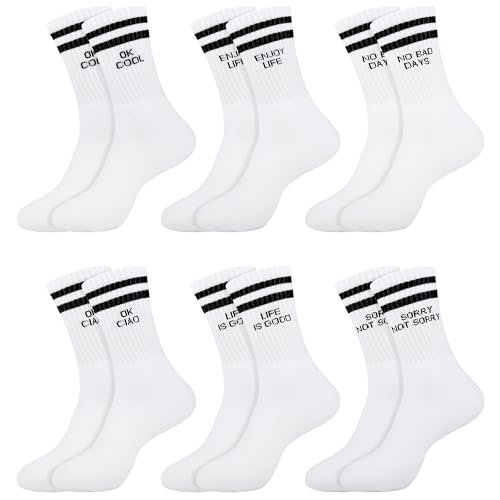 Belloxis Tennissocken Herren 43-46 Tennis Geschenke Tennis Socken Weiß Kleine Geschenke für Männer Herrensocken 43-46 Sportsocken Herren 43-46 Laufsocken von Belloxis