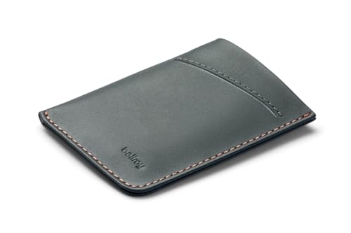 Bellroy Card Sleeve (Premium-Leder-Kartenetui oder minimalistisches Portemonnaie, für 2–8 Karten oder Visitenkarten, Aufbewahrung für gefaltete Banknoten) - Everglade von Bellroy