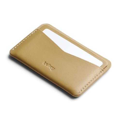 Bellroy Card Slip (minimalistisches Kartenetui aus Leder mit Platz für bis zu 4 Karten) - Mustard von Bellroy