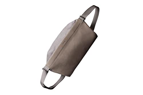 Bellroy City Pouch Plus Premium – (Schlanke Crossbody-Tasche aus Leder) – Storm Grey von Bellroy