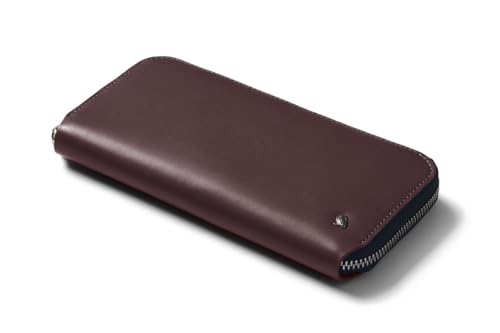 Bellroy Folio (10 – 14+ Karten, 2 Fächer für ungefaltete Geldscheine, einfach zu öffnendes Münzfach mit Magnetverschluss, Smartphone) - DeepPlum von Bellroy