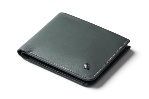 Bellroy Hide & Seek – schlanke Lederbörse, optional RFID-Schutz (max. 12 Karten und Scheine) - Everglade von Bellroy