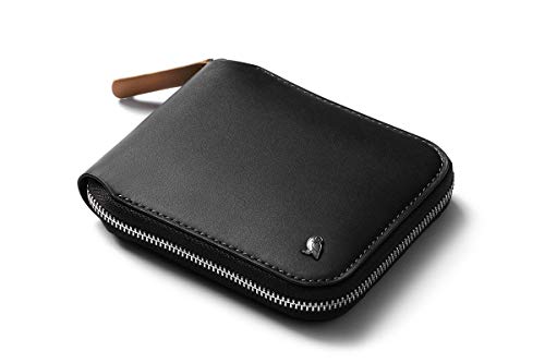 Bellroy Zip Wallet (8+ Karten, ungefaltete Geldscheine, Münzfach mit praktischem Magnetverschluss) - Black von Bellroy