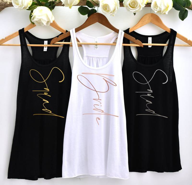 Junggesellinnenabschied Fließende Tank Tops, Braut Squad Shirts Junggesellinnenabschied Fließende Tank Tops, Braut Squad Shirts von BellsandBalloons