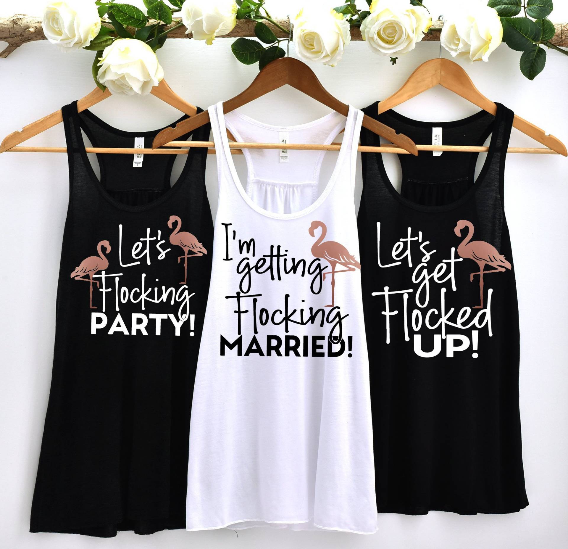 Flamingo Bachelorette, Flowy Tank Top, Junggesellinnenabschied Shirts, Ich Beflocke Heirate, Lass Uns Beflockt Werden, Beflocken Flamingo Bachelorette, Flowy Tank Top, Junggesellinnenabschied Shirts, Ich Beflocke Heirate, Lass Uns Beflockt Werden, Beflocken von BellsandBalloons