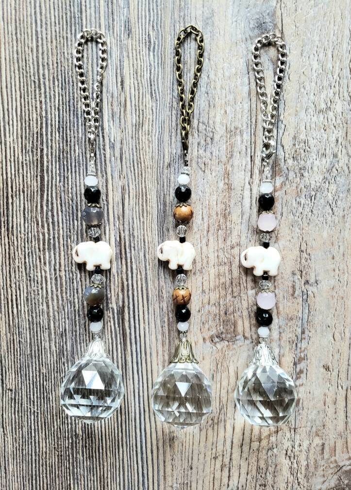 Elefant-Rückspiegel-Charm-Hängendes Autozubehör von BellsandBling