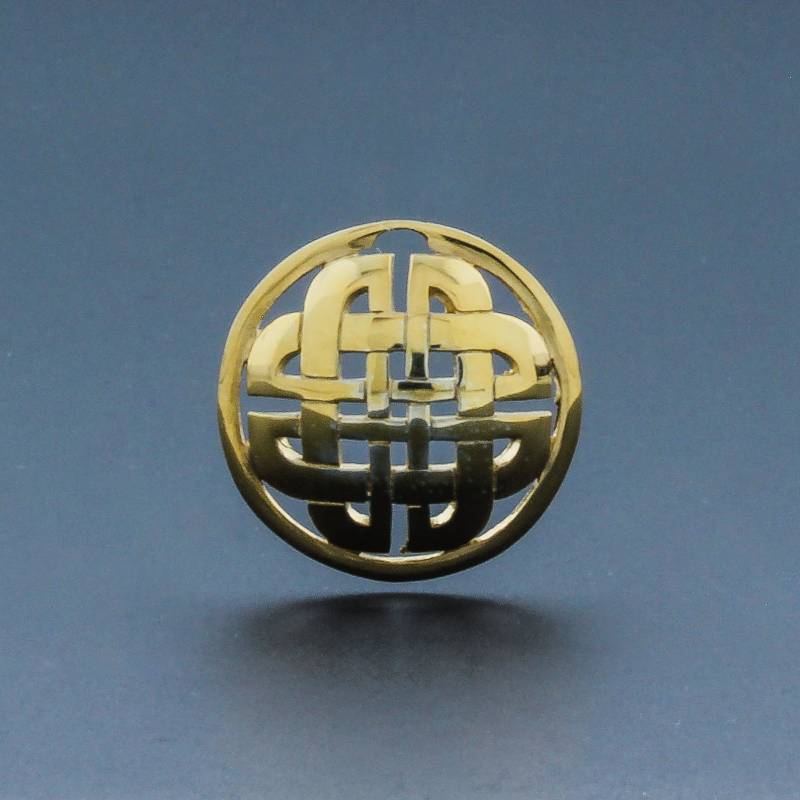 Chakra Kollektion - Eternity Knot Symbol Locket Insert Coin/sterling Silber, Light Gold Fill, Rose Fill von BellureUK