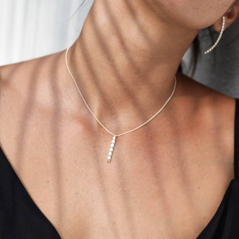 Pyramide Stil Sterling Silber/Licht Gold Anhänger Neue Sammlung 2020 von BellureUK