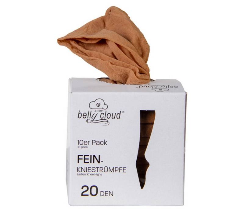 Belly Cloud Feinkniestrümpfe Feinkniestrumpf 20 DEN (10 Paar) von Belly Cloud