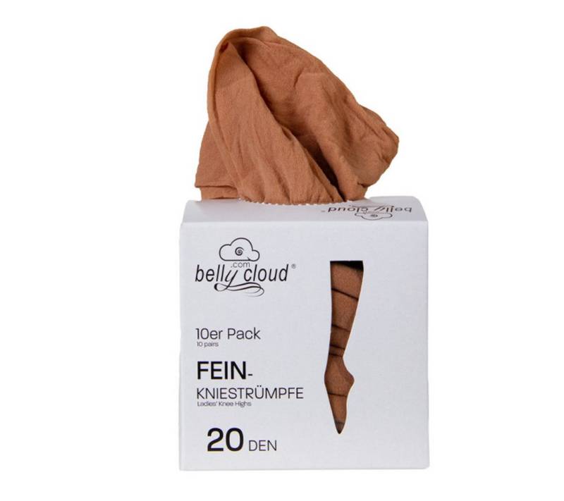 Belly Cloud Feinkniestrümpfe Feinkniestrumpf 20 DEN (10 Paar) von Belly Cloud