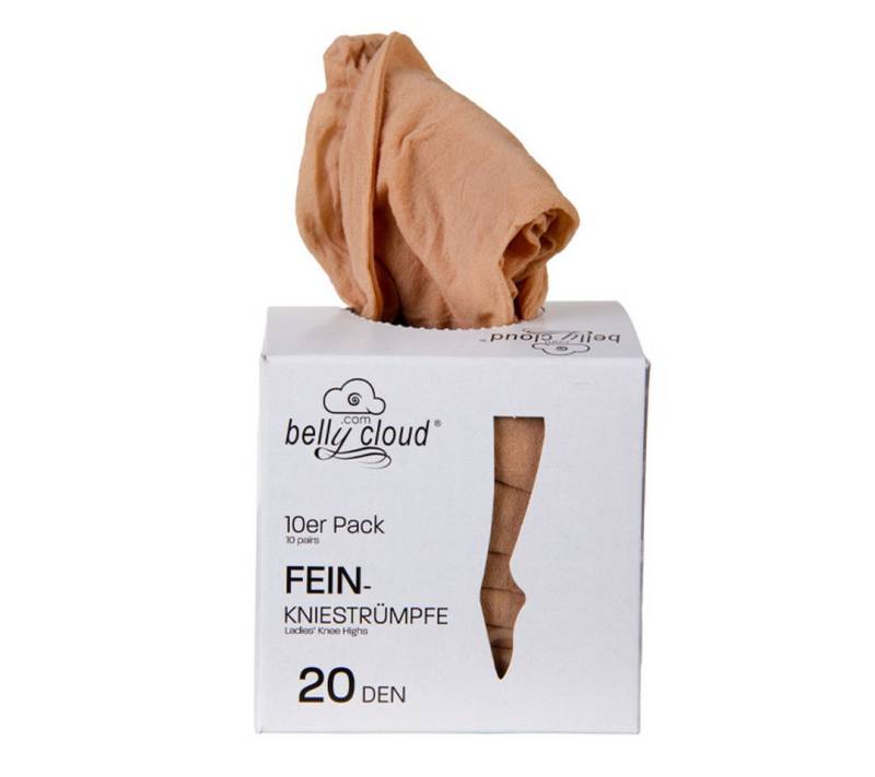Belly Cloud Feinkniestrümpfe Feinkniestrumpf 20 DEN (10 Paar) von Belly Cloud