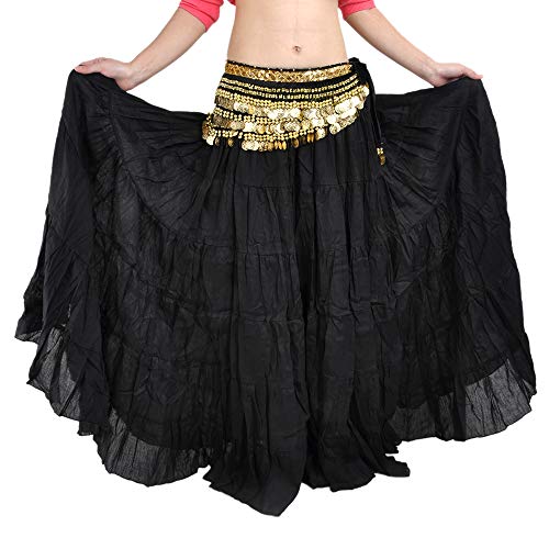 BellyLady Bauchtanz Rock Vogue Böhmischer Rock Zigeuner Maxi Rock 8 Yard Schwarz BellyLady Bauchtanz Rock Vogue Böhmischer Rock Zigeuner Maxi Rock 8 Yard Schwarz von BellyLady