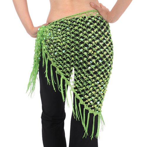BellyLady Bauchtanztuch, ägyptisches Dreieckstuch, Geschenkidee zu Halloween Gr. Einheitsgröße, grün BellyLady Bauchtanztuch, ägyptisches Dreieckstuch, Geschenkidee zu Halloween Gr. Einheitsgröße, grün von BellyLady
