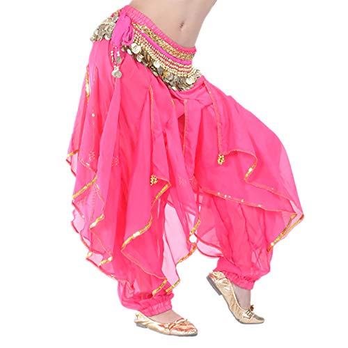 BellyLady Belly Dance Harem Pants Tribal Chiffon Hose, Valentinstag-Geschenk-Idee - rote Rose BellyLady Belly Dance Harem Pants Tribal Chiffon Hose, Valentinstag-Geschenk-Idee - rote Rose von BellyLady