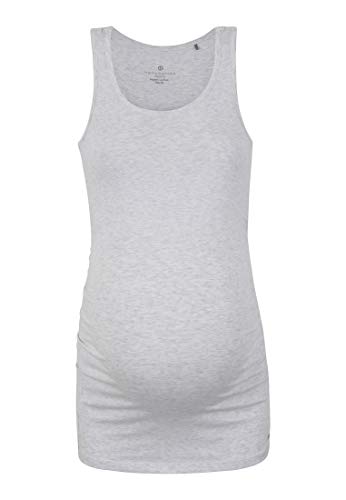 Bellybutton Schwangerschaftsmode Damen Top Mit Stillfunktion Umstandstop, Grau (Sandy Gray Melange 8217), Small (Herstellergröße: S) von Bellybutton Schwangerschaftsmode