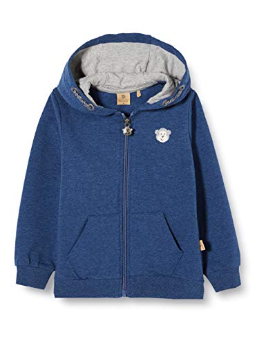 Bellybutton mother nature & me Jungen Sweatjacke 1/1 Arm m. Kapuze Sweatshirt, Blau (Angle Melange|Blue 8364), 128 von Bellybutton mother nature & me