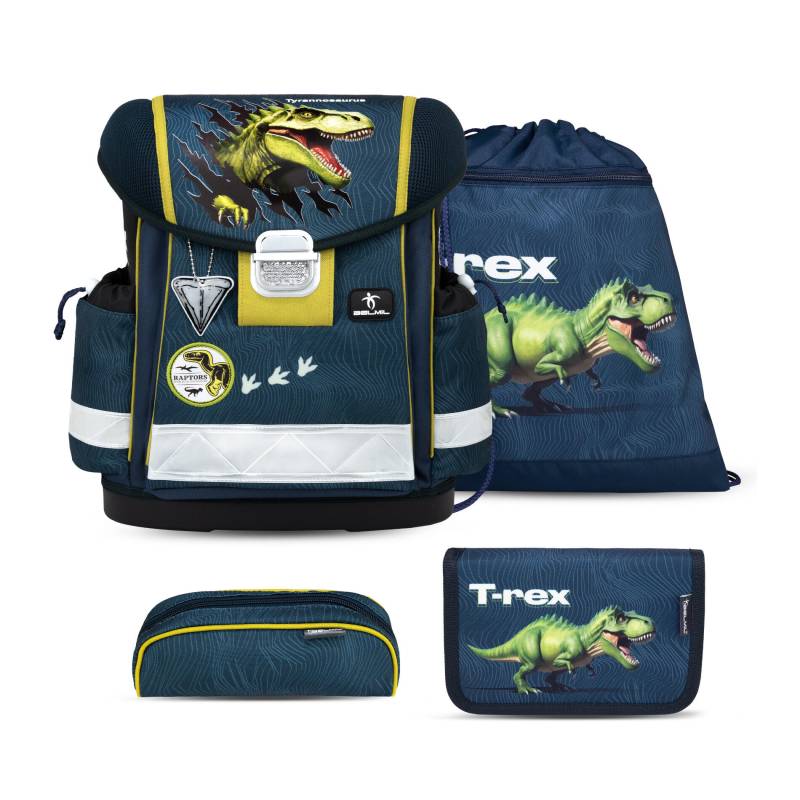 Belmil - Belmil Classy ergonomisches Schulranzenset 4tlg. - King Dino Koffer24 von Belmil