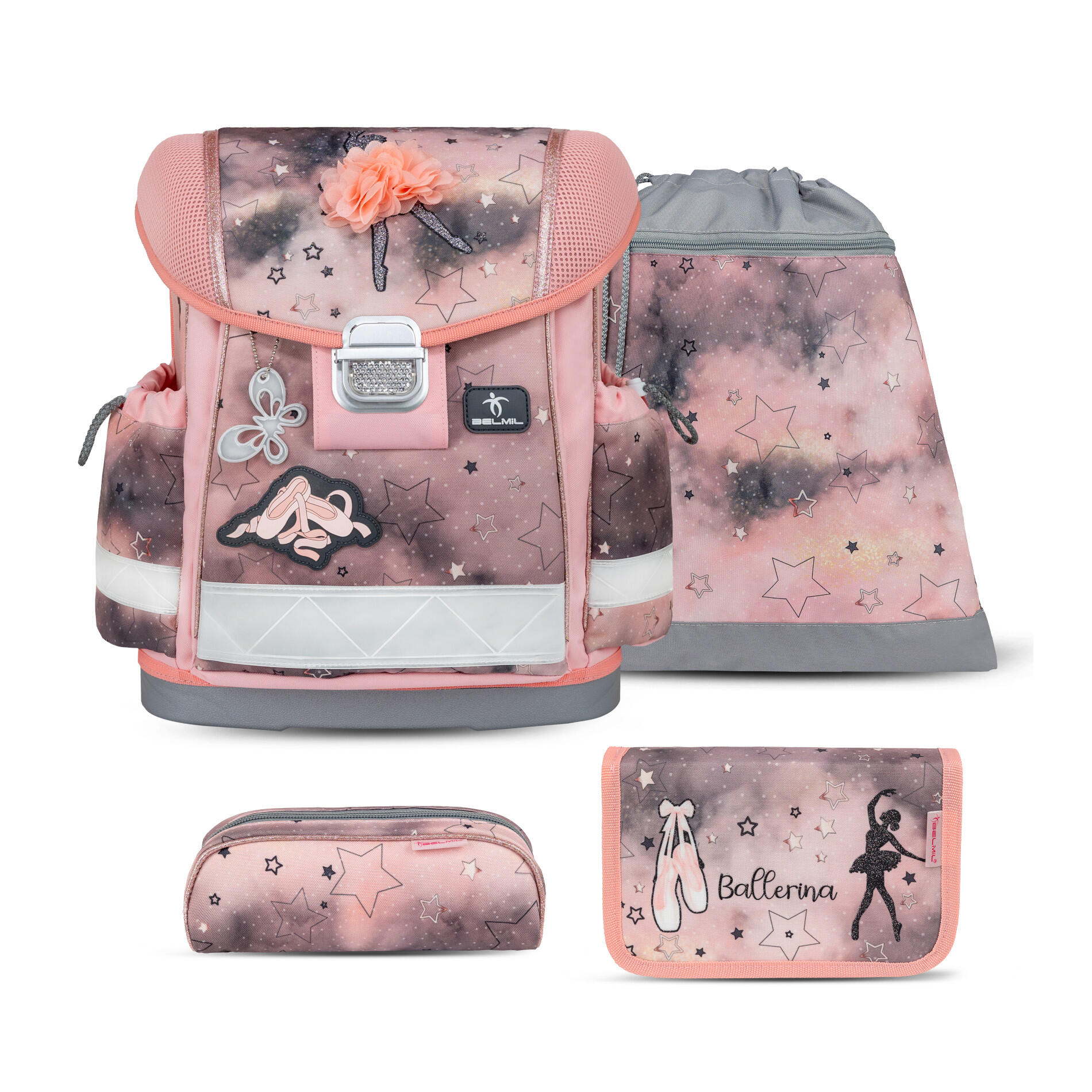 Belmil - Belmil Classy ergonomisches Schulranzenset 4tlg. - Pegasus Koffer24 von Belmil