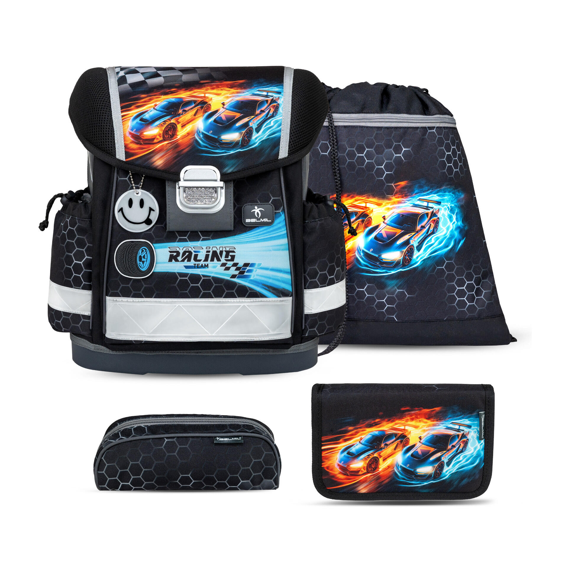 Belmil - Belmil Classy ergonomisches Schulranzenset 4tlg. - Race it Koffer24 von Belmil