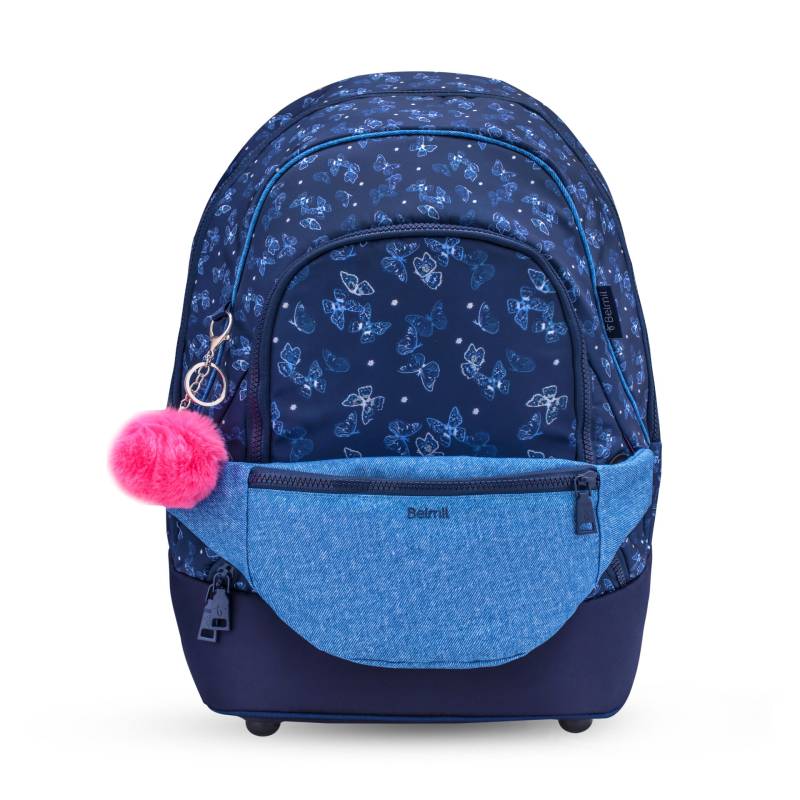 Belmil - Belmil Premium 2-IN-1 Schultasche & Gürteltasche 2-teilig - Sapphire Koffer24 von Belmil