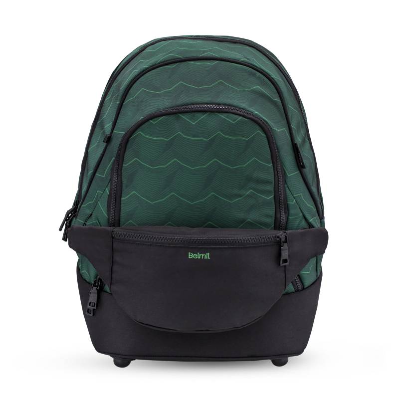 Belmil - Belmil Premium 2-IN-1 Schultasche & Gürteltasche 2-teilig - Twist of Lime Koffer24 von Belmil