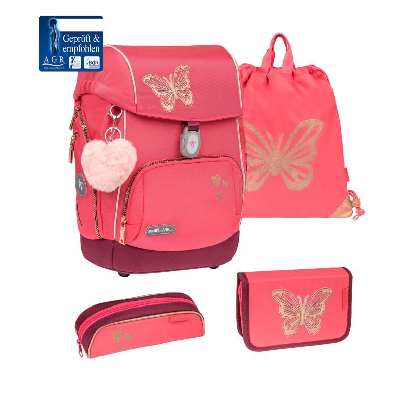 Belmil - Belmil Premium Comfy Plus Coral Schulra﻿nzen-Set 5-tlg Koffer24 von Belmil