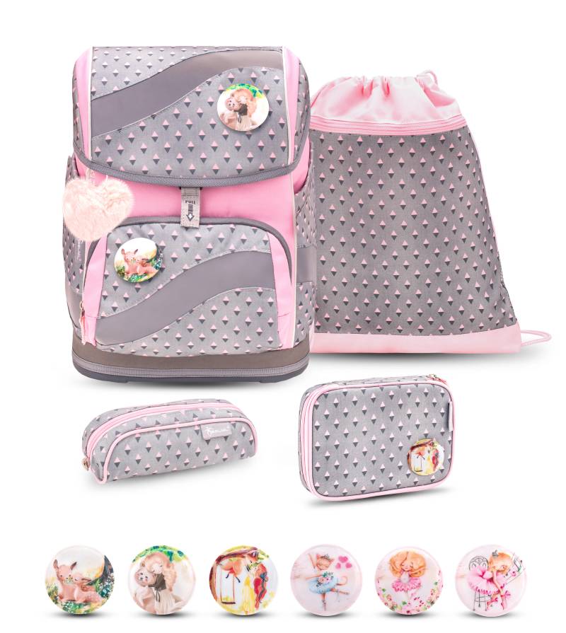 Belmil - Belmil Smarty Schulranzen Set 5-teilig mit 6 Patches - Favourite Pet 2 Koffer24 von Belmil