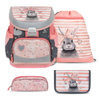 Belmil Mini-Fit Schulranzen-Set 4tlg Little Bunnies von Belmil