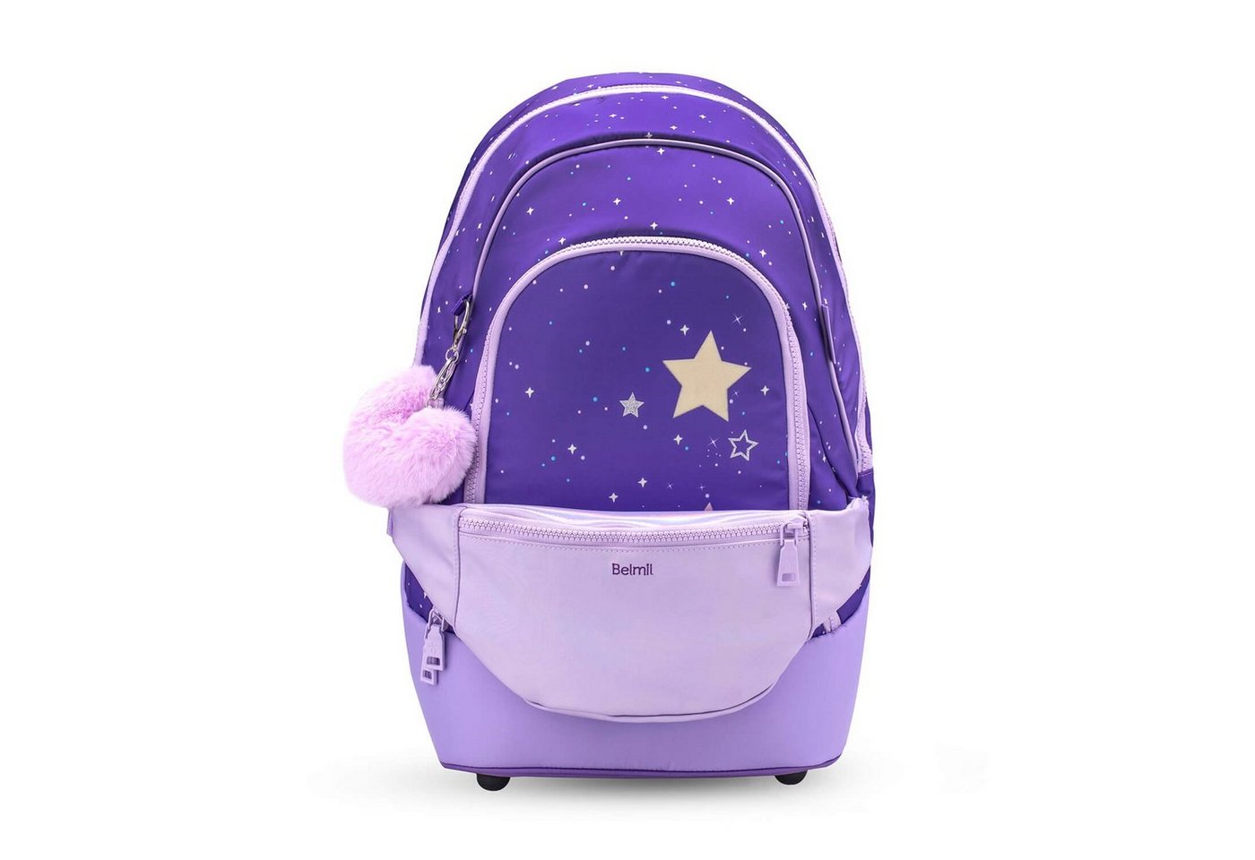 Belmil Rucksack 2-IN-1 Schultasche & Gürteltasche 2-teilig Dahlia Kinder Ranzen von Belmil