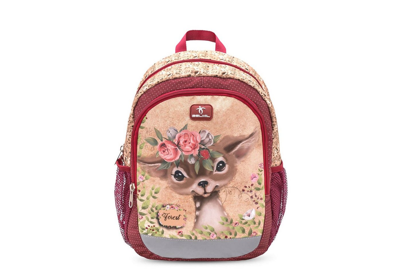 Belmil Rucksack Kindergartenrucksack Animal Forest Bambi 3-6 Jahre Kinder Rucksack von Belmil