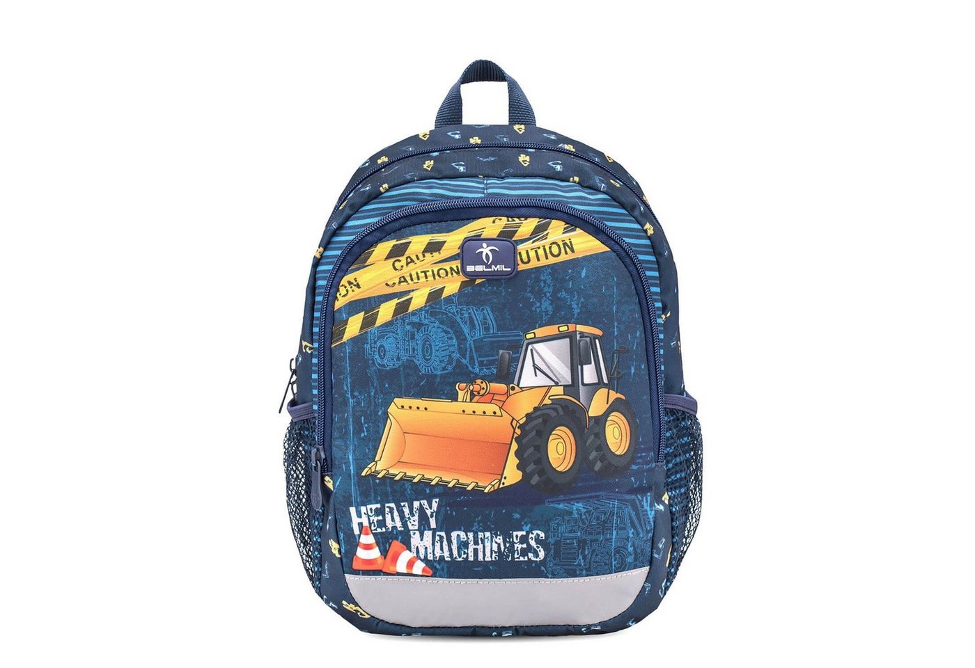 Belmil Rucksack Kindergartenrucksack Heavy Machinery 3-6 Jährige Kinder Rucksack von Belmil